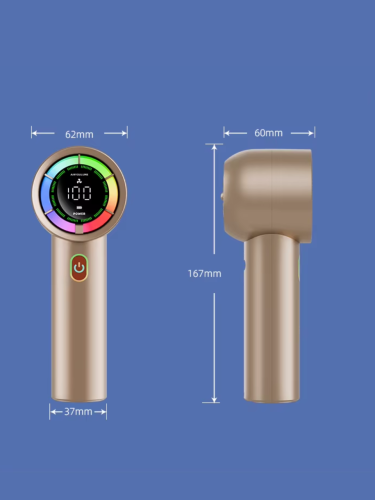 Высокоскоростной мини вентилятор портативный с дисплеем и подсветкой YK-G80