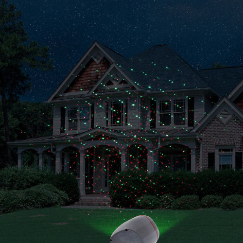 Уличный лазерный проектор красный + зеленый Outdoor laser light 