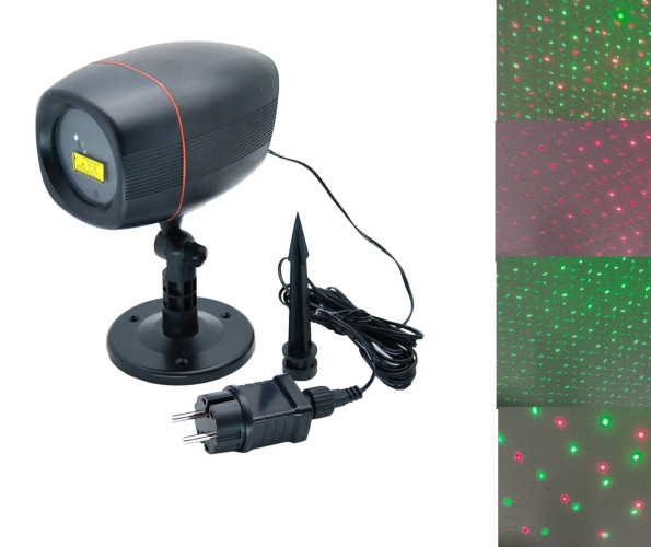 Уличный лазерный проектор красный + зеленый Outdoor laser light 