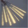 Гирлянда тающие сосульки желтый 30 см (8 сосулек на проводе 3м)