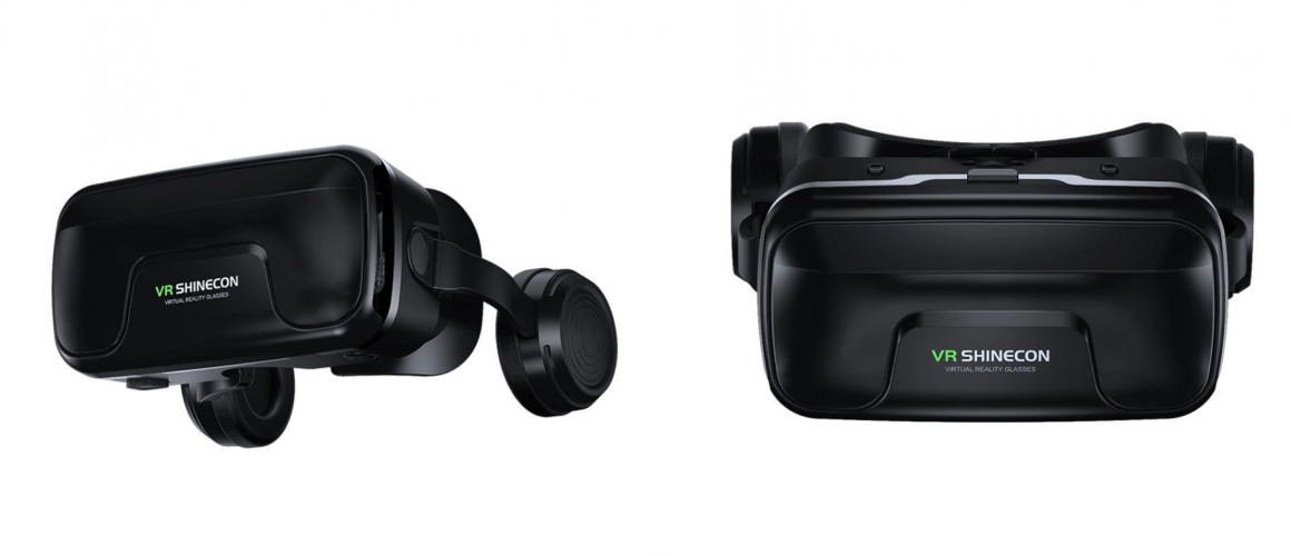 Очки виртуальной реальности с наушниками VR SHiNECON 10.0 + Пульт Bluetooth