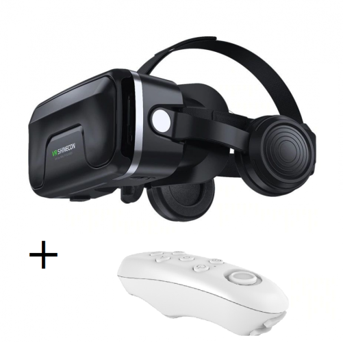 Очки виртуальной реальности с наушниками VR SHiNECON 10.0 + Пульт Bluetooth