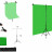 Тканевый зеленый хромакей со стойкой 2х1м / Телескопическая Т-образная стойка высота 2м ширина 1м + фон хромакей 2,5х1,5м / Держатель фотофона + зеленый фотофон