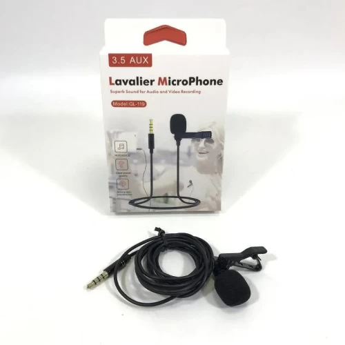 Петличный микрофон 3.5 aux Lavalier MicroPhone с клипсой 