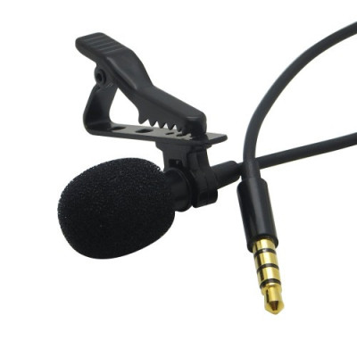 Петличный микрофон 3.5 aux Lavalier MicroPhone с клипсой 
