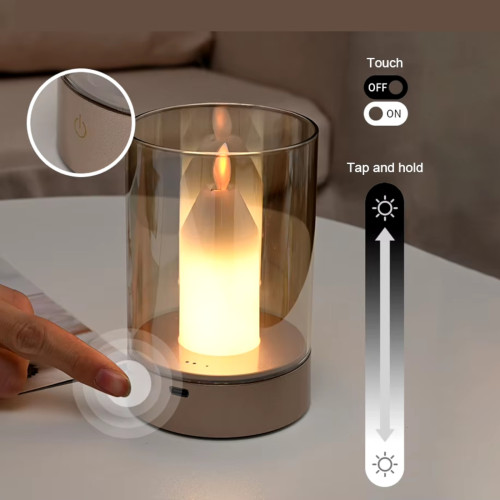 Ночник светильник свеча светодиодный беспроводной сенсорный