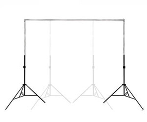 Фотофон белый тканевый хромакей со стойкой телескопической/ Система установки фона стойка 2х1,5 метр + белый хромакей тканевый 2,5х1,5 м