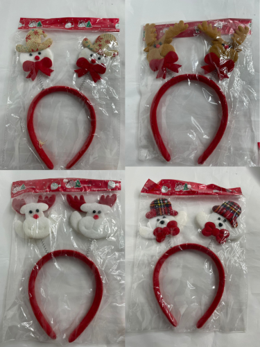 Карнавальные ободки с пружинками, набор 4 шт. (микс)